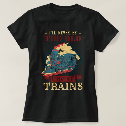 Train Rail Transport Freight Railway Steam Locomot T-shirt (Design voorkant)