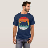 Train Railroad Retro Vintage T-shirt (Voorkant volledig)