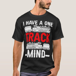 Train Retro Engine Model Railroad I heeft een trac T-shirt