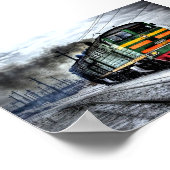 Train Russsian Diesel Train Poster (Hoek)