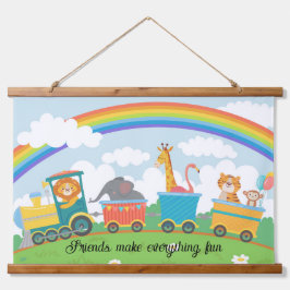 Train Safari Baby kinderkamer of kinderkamer Hangend Wandkleed