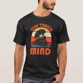 Train Saying Slogan - One Track Mind Premium T-shirt (Voorkant)