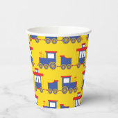 Train Schattige Choo-Choo Kinder 1e Verjaardagsfee Papieren Bekers (Links)