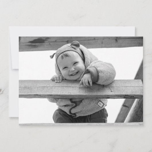 Train Second Birthday Invitation | Train Birthday Kaart (Achterkant)