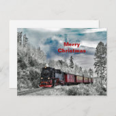 Train Snow-foto Briefkaart (Voorkant / Achterkant)