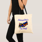 Train-Speelgoed-tas aanpassen Tote Bag (Voorkant (product))