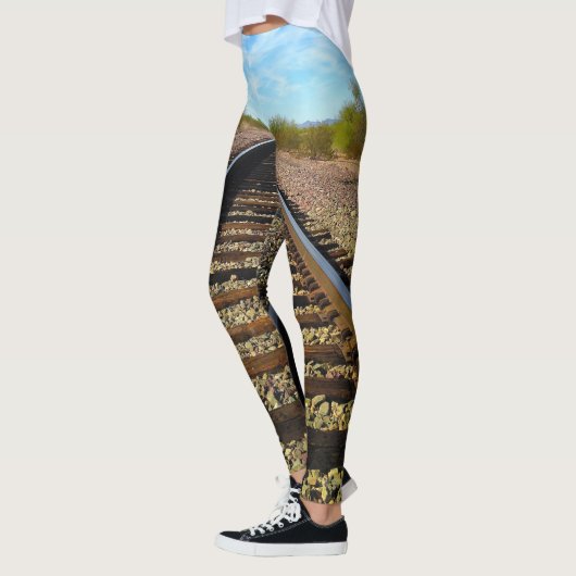 Train-spoor naar geluk leggings (Links)
