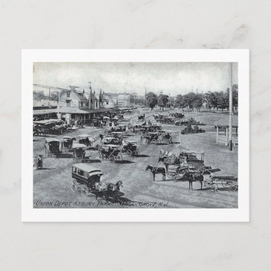 Train Station, Asbury Park, New Jersey  Briefkaart (Voorkant)