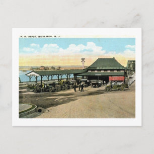 Train Station, Atlantic Highlands NJ  Briefkaart