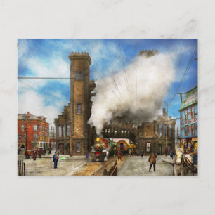 Train Station - Boston & Maine Railroad Depot 1910 Briefkaart