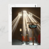 Train Station - Chicago - Laat er licht zijn 1943 Briefkaart (Voorkant / Achterkant)