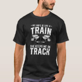 Train Station  Graphic Saying With Train  5 T-shirt (Voorkant)