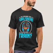 Train Station   Graphic Saying With Train T-shirt (Voorkant)