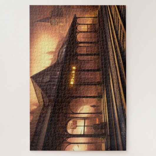 Train Station Jigzaag Puzzle Legpuzzel (Verticaal)