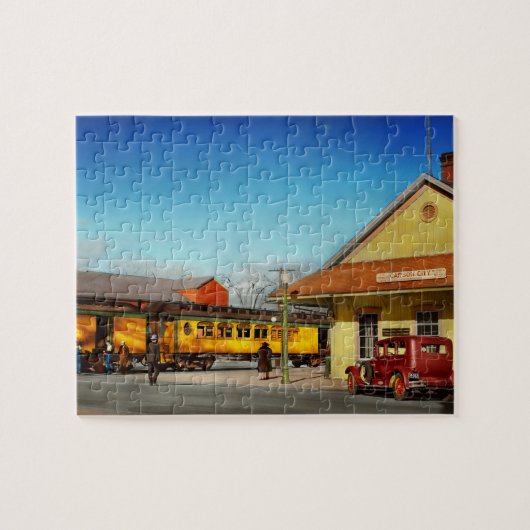 Train Station - The Virginia & Truckee 1940 Legpuzzel (Horizontaal)