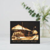 Train Station van de Unie - Brookhaven, Mississipp Briefkaart (Staand voorkant)
