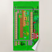 Train Station voor keukenhanddoek voor auto's Strandlaken (Voorkant)