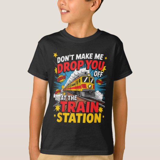 Train Station Yellowstone Take Them Train Conducto T-shirt (Voorkant)
