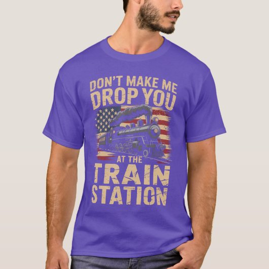Train Station Yellowstoneakehemrain Conductor Cost T-shirt (Voorkant)
