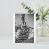 Train Steam Railroad Steampunk Engine Destiny Briefkaart (Staand voorkant)