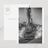 Train Steam Railroad Steampunk Engine Destiny Briefkaart (Voorkant / Achterkant)