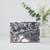 Train Steam Railroad Steampunk Engine Destiny Briefkaart (Staand voorkant)