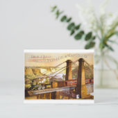 Train Steam Railroad Steampunk Engine Destiny Briefkaart (Staand voorkant)