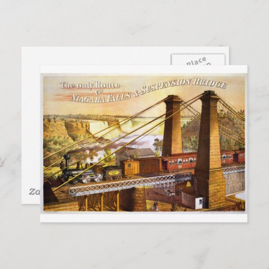 Train Steam Railroad Steampunk Engine Destiny Briefkaart (Voorkant / Achterkant)