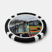 Train Steam Railroad Steampunk Engine Destiny Pokerchips (Enkel)