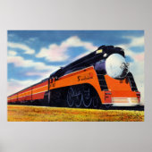 Train "Sunbeam", gestroomlijnde trein van de zuide Poster (Voorkant)
