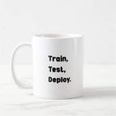 Train Test Deploy Mug – AI Engineer Workflow Koffiemok (Links)