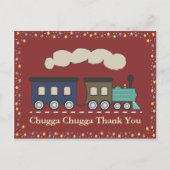 Train Thank You Briefkaart - Rood (Voorkant)