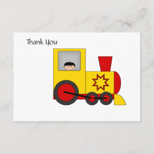 Train Thank You Card Bedankkaart