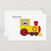 Train Thank You Card Bedankkaart (Voorkant / Achterkant)