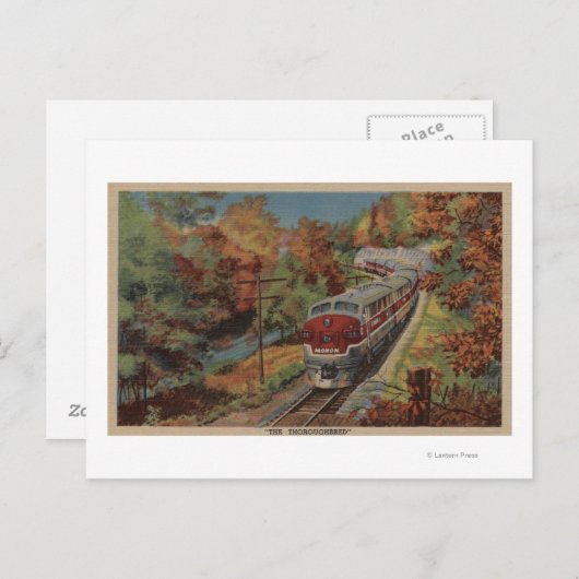 Train-The Thoroughbred, Monon Briefkaart (Voorkant / Achterkant)