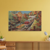 Train-The Thoroughbred, Monon Canvas Afdruk (Insitu (Woonkamer))