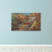 Train-The Thoroughbred, Monon Canvas Afdruk (Insitu (Houten vloer))