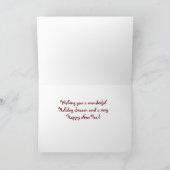 Train Thed Season's Wenskaart Kaart (Binnen)