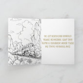 Train thema gepersonaliseerde kleuren verjaardag kaart (Binnen)