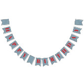 Train thema verjaardagsfeestbanner vlaggetjes (Alle)