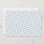 Train Theme Boy Birthday Party Invitation Kaart (Achterkant)