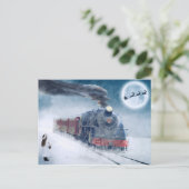 Train Theme Kerstmis-Briefkaart Briefkaart (Staand voorkant)