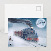 Train Theme Kerstmis-Briefkaart Briefkaart (Voorkant / Achterkant)