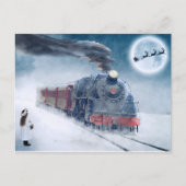 Train Theme Kerstmis-Briefkaart Briefkaart (Voorkant)