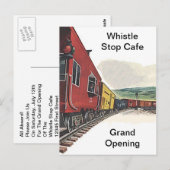 Train Theme Railroad RR Rail Travel depot POSTCARD Briefkaart (Voorkant / Achterkant)