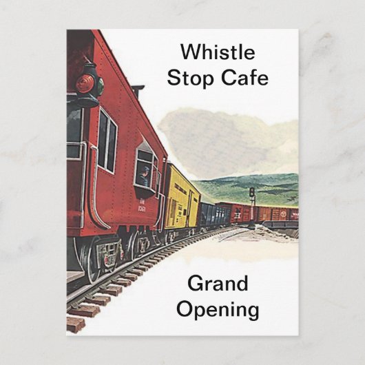 Train Theme Railroad RR Rail Travel depot POSTCARD Briefkaart (Voorkant)