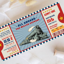 Train Ticket Birthday-instapkaart