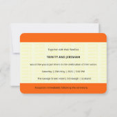Train Ticket Geïnspireerd - RB02| Wedding-uitnodig Kaart (Achterkant)