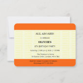 Train Ticket Inspired | Birthday Kaart (Achterkant)