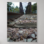 Train Track Low Angle View Poster (Voorkant)